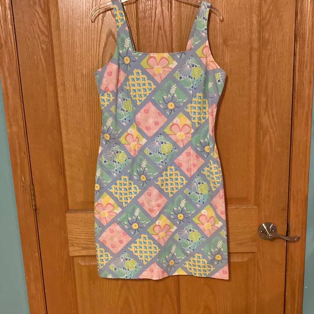 David brooks Colorful Floral Patterned Dress